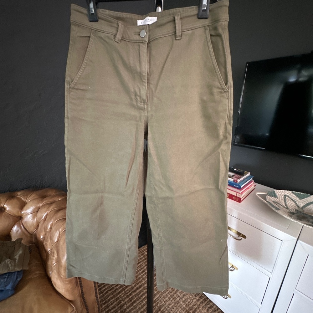 Everlane wide leg crop pants